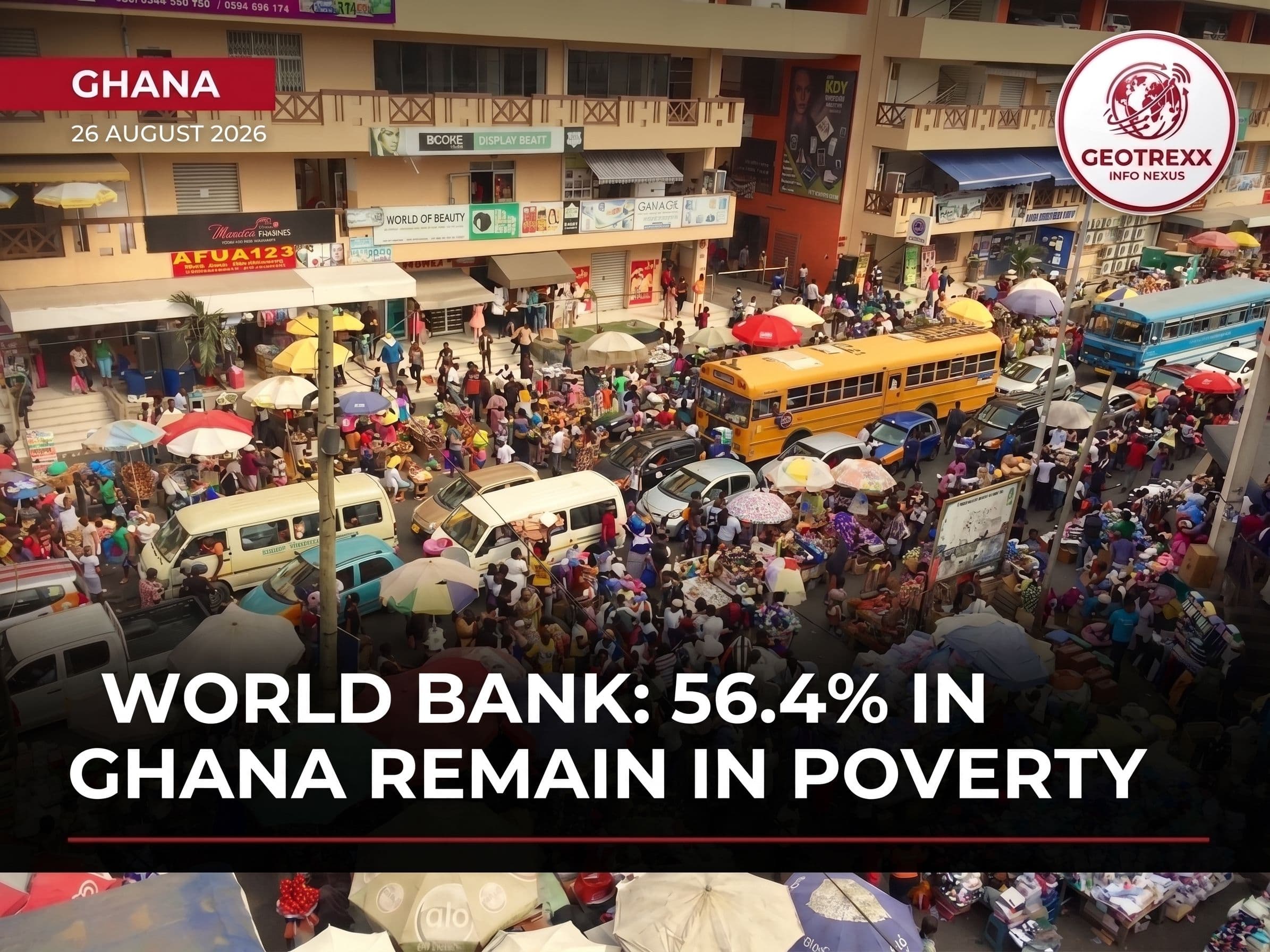 World Bank Reports Over Half of Ghanaians Still in Poverty Despite Economic Recovery